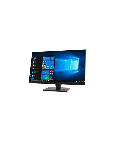 Lenovo ThinkVision T27q-20 27 ", IPS, 2560 x 1440 pixels, 4 ms, 350 cd/m², 1 x HDMI 1.4, 1 x DP 1.2, 4 x USB 3.1 Gen1, 1 x USB 3