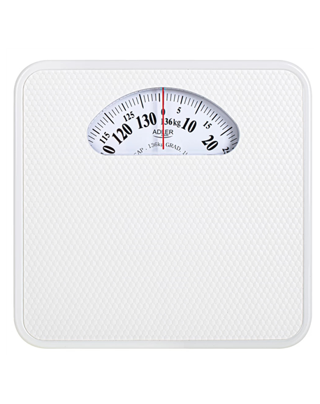 Adler Mechanical Bathroom Scale AD 8179w Maximum weight (capacity) 136 kg Accuracy 1000 g White