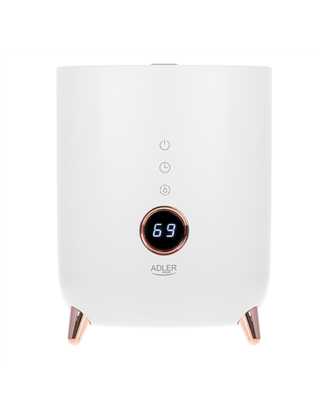 Adler AD 7972 Humidifier 23 W Water tank capacity 4 L Suitable for rooms up to 35 m² Ultrasonic Humidification capacity 150-300 