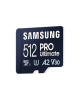 Samsung MicroSD Card with Card Reader PRO Ultimate 512 GB microSDXC Memory Card Flash memory class U3, V30, A2