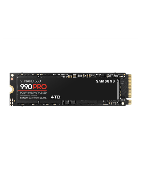 Samsung 990 PRO 4000 GB SSD form factor M.2 2280 SSD interface NVMe Write speed 6900 MB/s Read speed 7450 MB/s