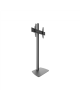 EDBAK Flat Screen Stand for 40-75” Screen Floor stand STDV100 Height adjustment, Tilt Black