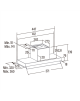CATA Hood ARMONIA 45 X Canopy Energy efficiency class C Width 44.8 cm 645 m³/h Mechanical LED Stainless steel