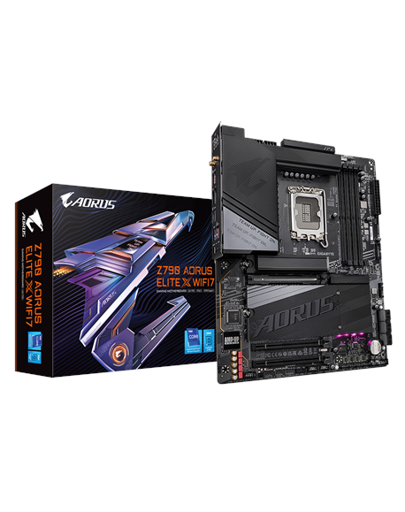 Gigabyte Z790 A ELITE X WIFI7 1.0 M/B Processor family Intel Processor socket LGA1700 DDR5 DIMM Memory slots 4 Supported hard di