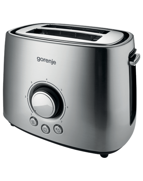 Gorenje Toaster T1000E Power 1000 W Number of slots 2 Housing material Metal Stainless Steel