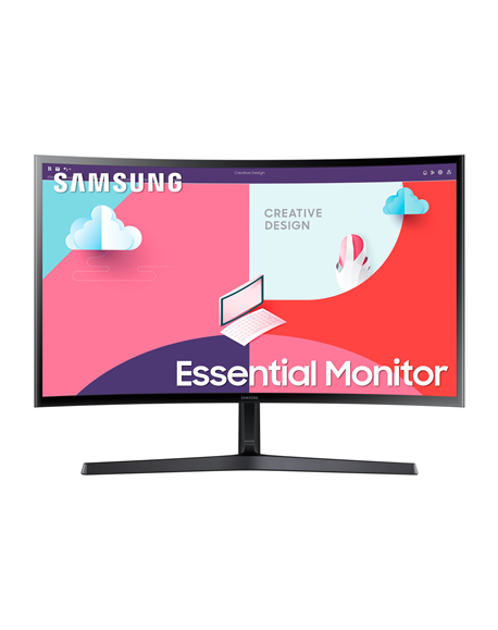 Samsung Curved Monitor LS24C366EAUXEN 24 " VA 1920 x 1080 pixels 16:9 4 ms 250 cd/m² Black 75 Hz HDMI ports quantity 1