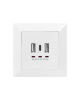 Digitus Socket with USB A & USB-C Ports, flush mounted