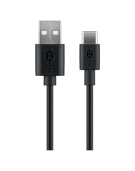 Goobay 59122 USB 2.0 cable (USB-C™ to USB A), black