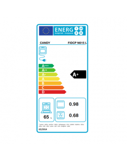 Candy Oven FIDCP N615 L 65 L Electric Aquactiva Mechanical and electronic Height 59.5 cm Width 59.5 cm Black