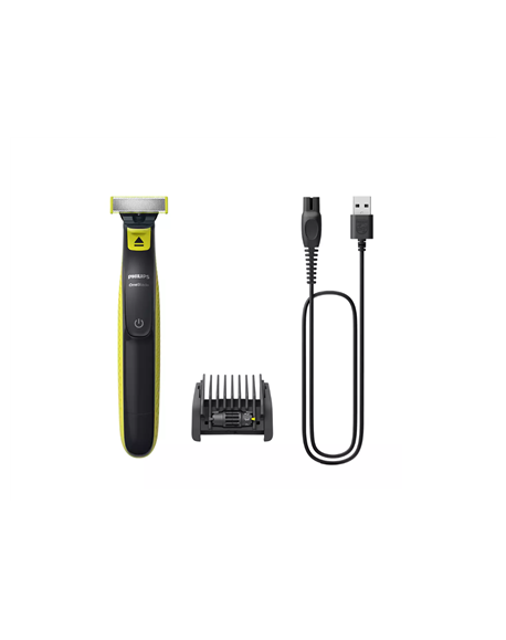 Philips Shaver/Trimmer, Face QP2724/20 OneBlade Operating time (max) 45 min Wet & Dry NiMH Gray/Green