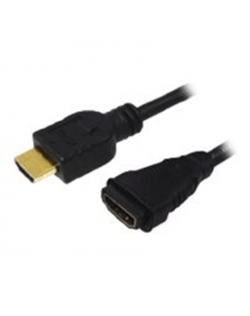 Logilink HDMI Cable Type A Male - HDMI Type A Female Black HDMI to HDMI 2 m