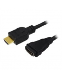 Logilink HDMI Cable Type A Male - HDMI Type A Female Black HDMI to HDMI 2 m