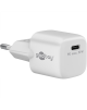 Goobay 59716 USB-C PD GaN Fast Charger Nano (30 W), White Goobay USB-C PD GaN Fast Charger Nano (30 W) 59716