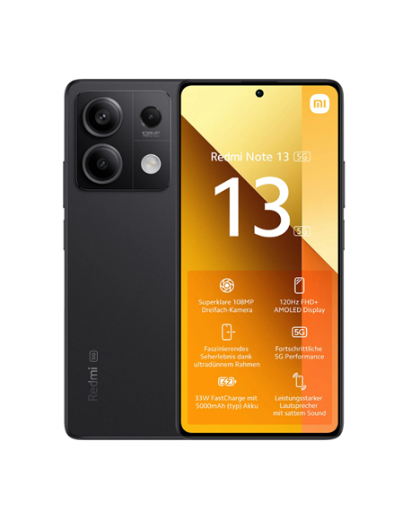 Xiaomi Redmi Note 13 Graphite Black 6.67 " AMOLED 1080 x 2400 pixels Mediatek Dimensity 6080 Internal RAM 8 GB 256 GB Dual SIM N