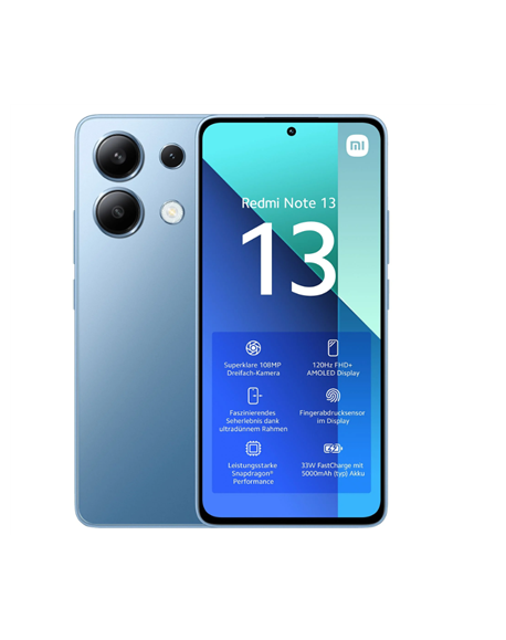 Xiaomi Redmi Note 13 Ice Blue 6.67 " AMOLED 1080 x 2400 pixels Qualcomm SM6225 Snapdragon 685 (6 nm) Internal RAM 6 GB 128 GB Du