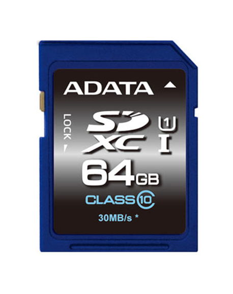 ADATA Premier 64 GB SDHC Flash memory class 10 No