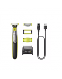 Philips Face and Body Shaver QP2834/20 OneBlade 360 Operating time (max) 60 min Wet & Dry Lithium Ion Black/Green