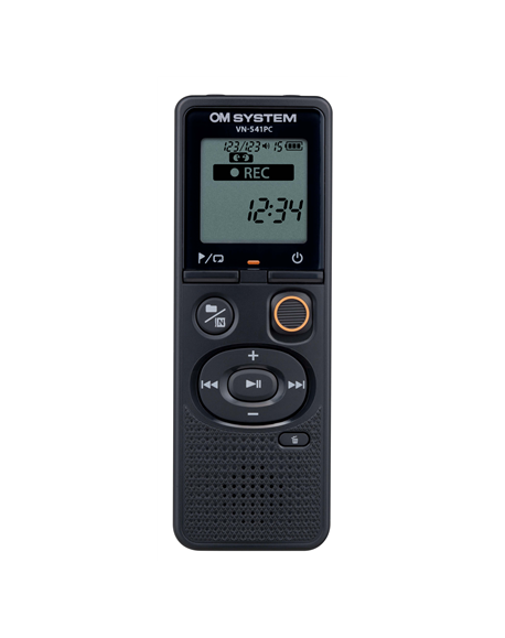 Olympus | Digital Voice Recorder (OM branded) | VN-541PC | Black | Segment display 1.39' | WMA