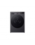 LG | F4DR510S2M | Washing machine with dryer | Energy efficiency class A | Front loading | Washing capacity 10 kg | 1400 RPM | Depth 56.5 cm | Width 60 cm | Display | LED | Drying system | Drying capacity 6 kg | Steam function | Direct drive | Middle Black