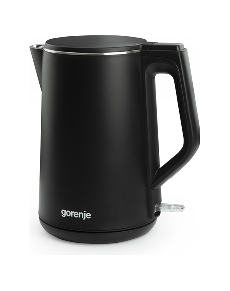 Gorenje | Kettle | K15DWBK | Electric | 2200 W | 1.5 L | Stainless steel | 360° rotational base | Black