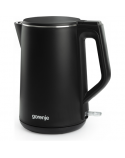 Gorenje | Kettle | K15DWBK | Electric | 2200 W | 1.5 L | Stainless steel | 360° rotational base | Black