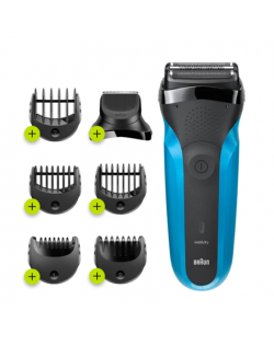 Braun | Shaver with Trimmer | Shave&Style 310BT | Cordless | Wet & Dry | Number of length steps 5 | Black/Blue