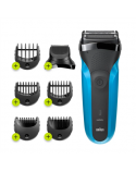 Braun | Shaver with Trimmer | Shave&Style 310BT | Cordless | Wet & Dry | Number of length steps 5 | Black/Blue