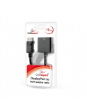 Cablexpert DisplayPort to HDMI adapter cable, Black