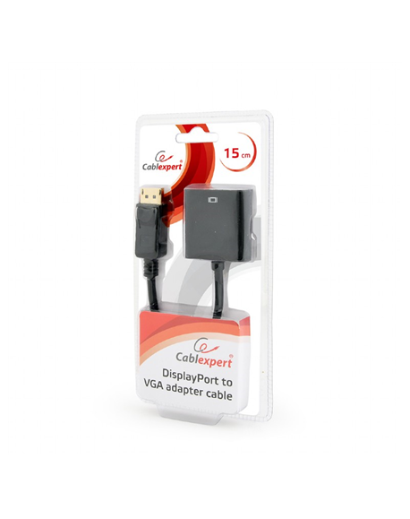 Cablexpert DisplayPort to VGA adapter cable, Black