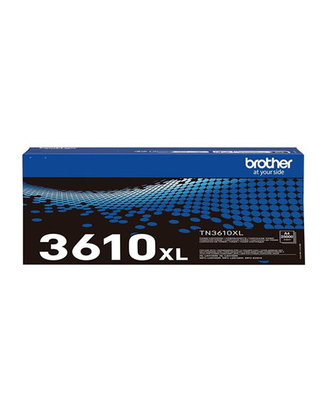 Brother TN-3610XL Genuine High Yield Toner Cartridge, Black