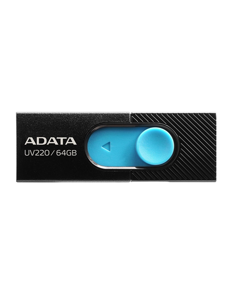 ADATA | USB Flash Drive | UV220 | 64 GB | USB 2.0 | Black/Blue