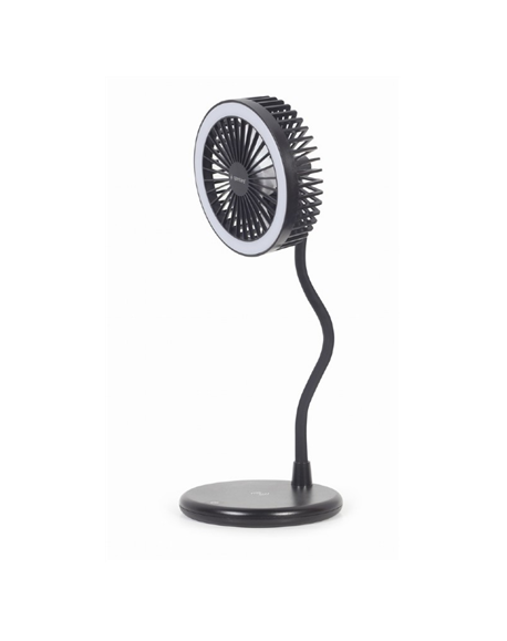 Gembird | TA-WPC10-LEDFAN-01 Desktop Fan With Lamp And Wireless Charger | N/A | Phone or tablet with built-in Qi wireless chargi