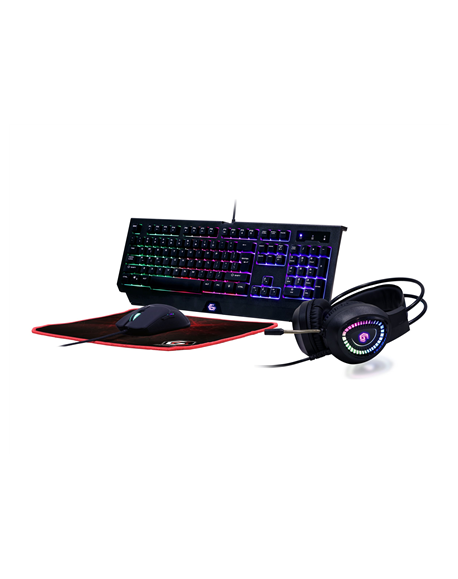 Gembird | 4-in-1 Backlight Gaming Kit "Phantom" | GGS-UMGL4-01 | Gaming Kit | Wired | US | USB