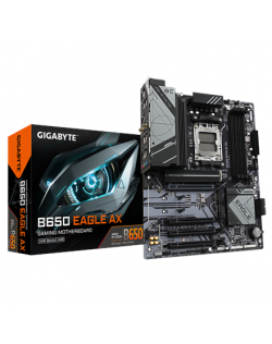 Gigabyte | B650 EAGLE AX | Processor family AMD | Processor socket AM5 | DDR5 | Supported hard disk drive interfaces M.2, SATA |