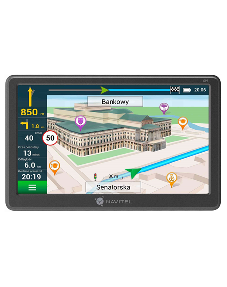 Navitel | GPS Navigator With a Magnetic Mount | E707 Magnetic | 800 x 480 | GPS (satellite) | Maps included