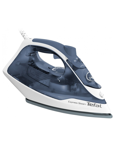 TEFAL FV2837E0 | Steam Iron | 2400 W | Water tank capacity 150 ml | Continuous steam 35 g/min | Blue/White