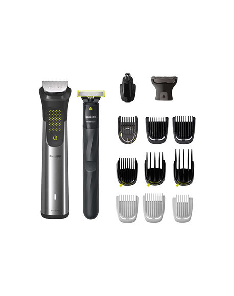 Philips All-in-One Trimmer | MG9552/15 | Cordless | Wet & Dry | Number of length steps 27 | Silver/Black/Green