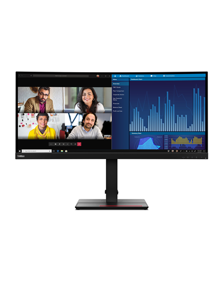 Lenovo | P34w-20 | 34.14 " | 21:9 | Warranty 36 month(s) | 4 ms | 300 cd/m² | Black | HDMI ports quantity 2 | 60 Hz