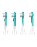 Philips | HX6034/33 | Sonicare Toothbrush Heads | Heads | For kids | Number of brush heads included 4 | Number of teeth brushing modes Does not apply | Aqua