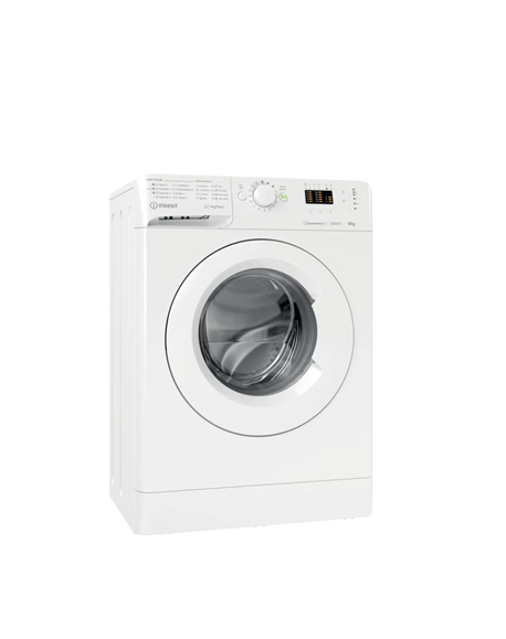 INDESIT | Washing Machine | MTWSA 61294 W EE | Energy efficiency class C | Front loading | Washing capacity 6 kg | 1200 RPM | De