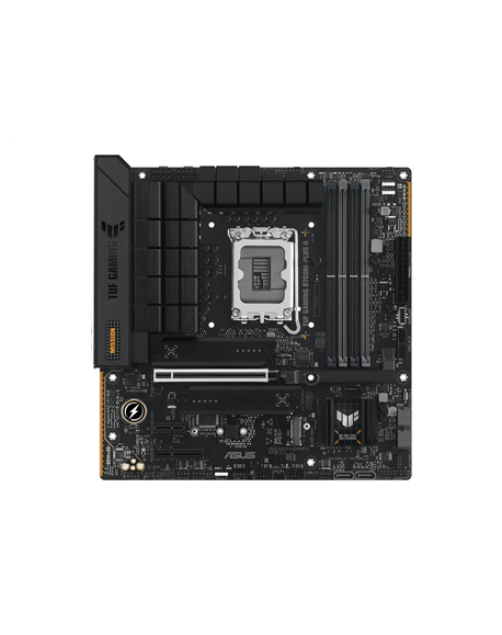 ASUS TUF GAMING B760M-PLUS II | Processor family Intel B760 | Processor socket 1 x LGA1700 Socket | 4 DIMM slots - DDR5, non-ECC