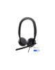 Dell | Headset | WH3024 | Built-in microphone | USB-C, USB-A | Black