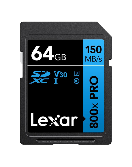 Lexar | Memory Card | Professional 800x PRO | 64 GB | SDXC | Flash memory class UHS-I