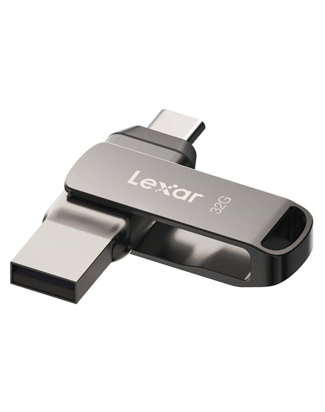 Lexar | 2-in-1 Flash Drive | JumpDrive Dual Drive D400 | 32 GB | USB 3.1 | Grey