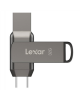 Lexar | 2-in-1 Flash Drive | JumpDrive Dual Drive D400 | 32 GB | USB 3.1 | Grey