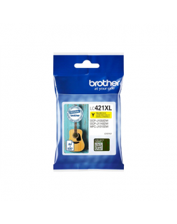 Brother LC421XLY Ink Cartridge, Yellow | Brother