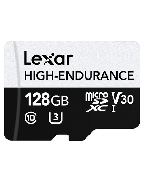 Lexar | Flash Memory Card | High-Endurance | 128 GB | microSDHC | Flash memory class UHS-I