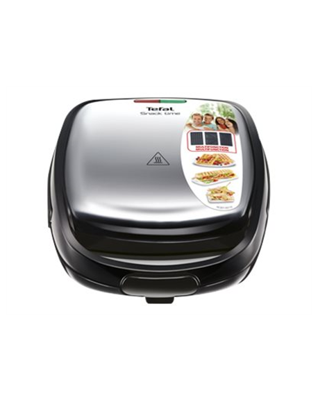 Tefal SW342D38 Sandwich Maker, Black/Stainless Steel