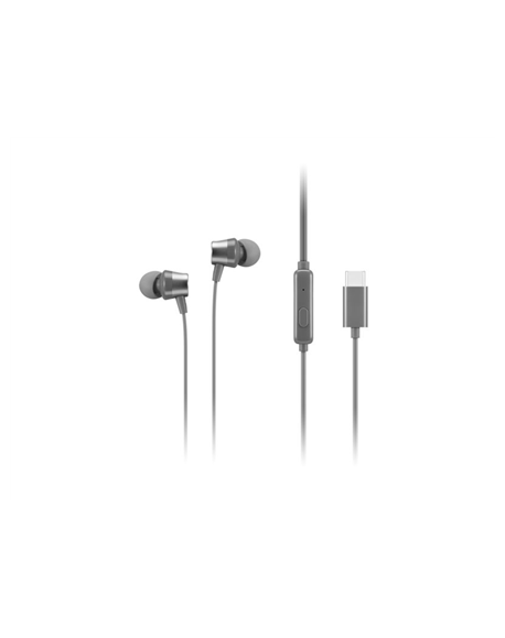 Lenovo | 300 USB-C In-Ear Headphone | GXD1J77353 | Built-in microphone | Wired | Grey