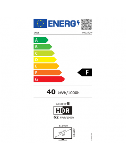 Dell | U4025QW | 40 " | IPS | 21:9 | 120 Hz | 8 ms | 5120 x 2160 pixels | 450 cd/m² | HDMI ports quantity 1 | Silver